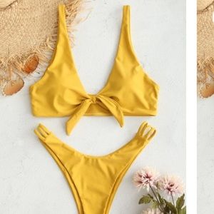 NWT Size S Yellow Bikini